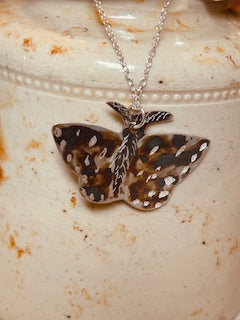Grizzled Skipper Butterfly Pendant