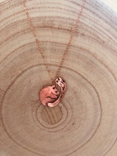 Hazel Dormouse Pendant (copper)