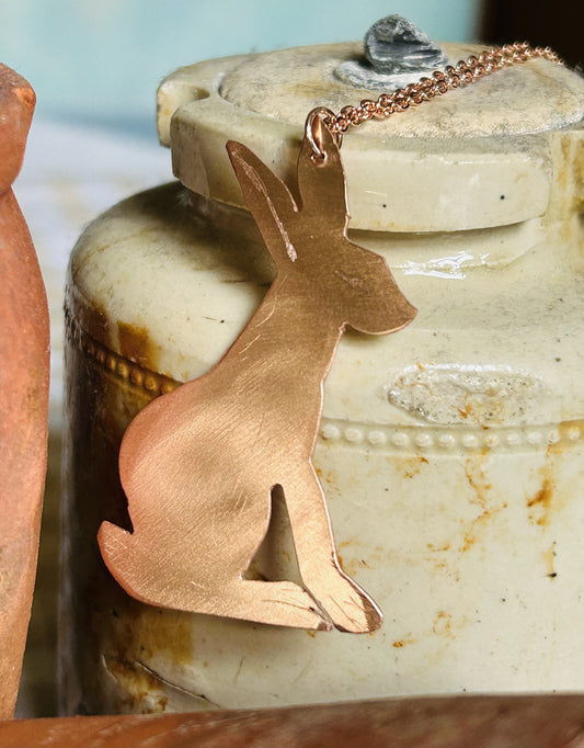 Hare Pendant (Copper)