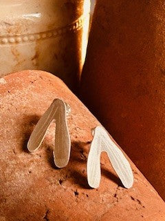 Mistletoe Silver Stud Earings