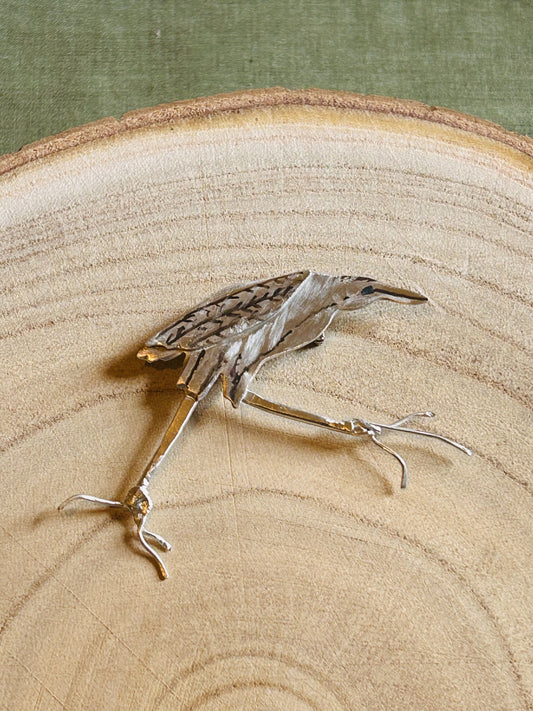 Eurasian  Bittern Brooch
