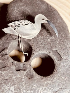 Curlew Brooch (Silver)