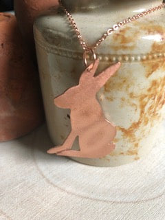 Hare Pendant (Copper)