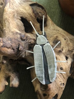 Cosnard's Net-winged Beetle Brooch