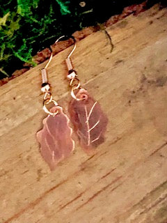 Oak Leaf Drop Earring