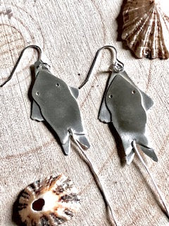 Flapper Skate Drop Earrings